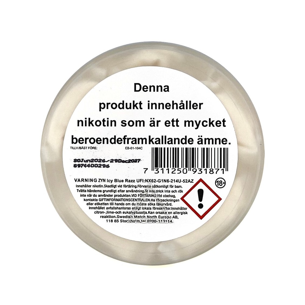 ZYN Icy Blue Razz 15mg - Image 2
