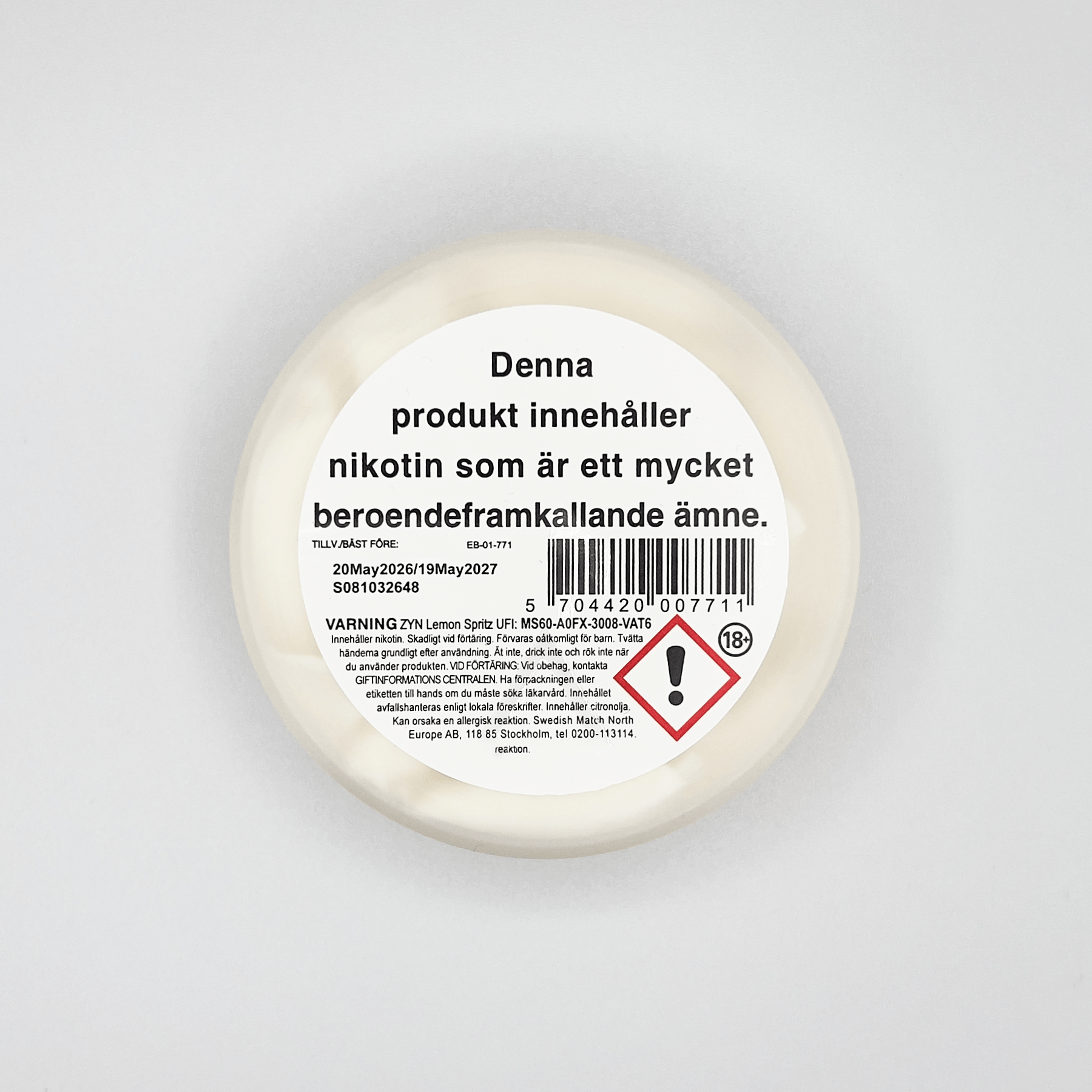 ZYN Lemon Spritz 6.5mg