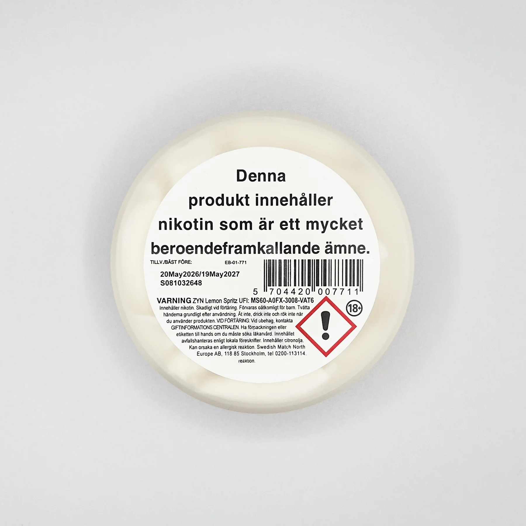 ZYN Lemon Spritz 6.5mg